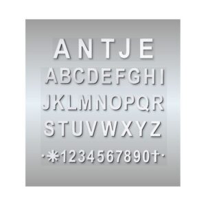 Edelstahl Schrift